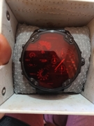 Reloj Diesel Mr Daddy caja de acero Inoxidable correa silicona cronografo   Como Nuevo